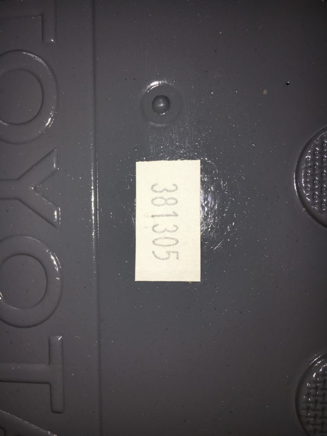 Коврик багажника TOYOTA COROLLA SD серый FORMIKA 381305C